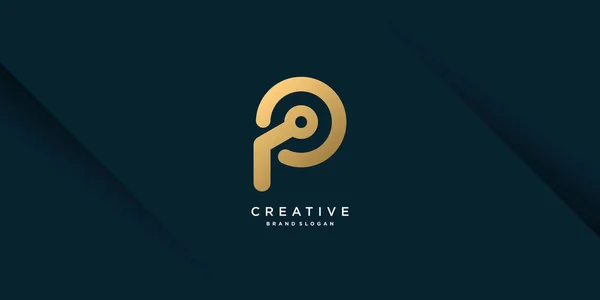Logo Avec Design Concept Créatif Pour Entreprise Personne Marketing Vecteur — Image vectorielle
