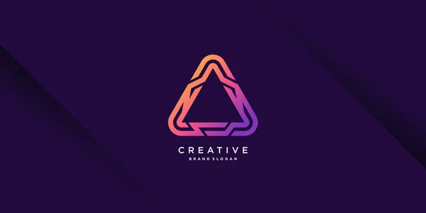 Technologie Créative Logo Avec Initiale Pour Entreprise Industrie Personne Vecteur — Image vectorielle