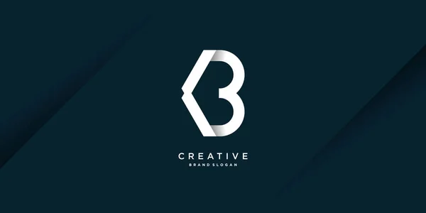 Buchstabe Logo Mit Kreativem Modernem Konzept Premium Vector Teil — Stockvektor