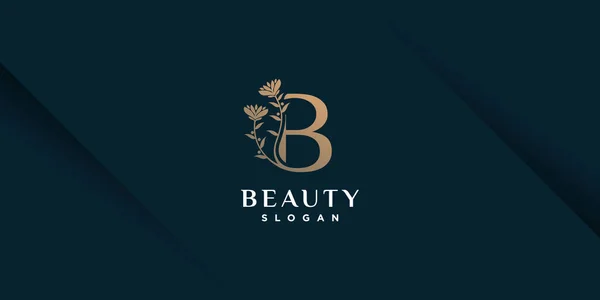 Logo Beauté Avec Concept Élément Créatif Premium Vector Partie — Image vectorielle