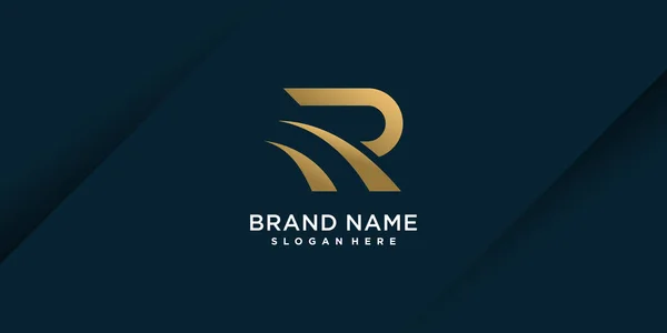 Carta Logotipo Com Conceito Moderno Único Premium Vector Parte — Vetor de Stock