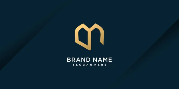 Letter Logo Met Creatief Luxe Concept Premium Vector Deel — Stockvector