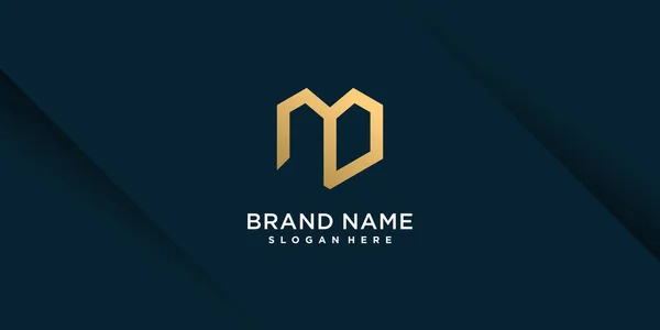 Letter Logo Met Creatief Luxe Concept Premium Vector Deel — Stockvector