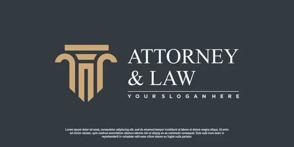 Adalet için hukuk logosu, avukat, hukuk firması veya kişi Premium Vektör