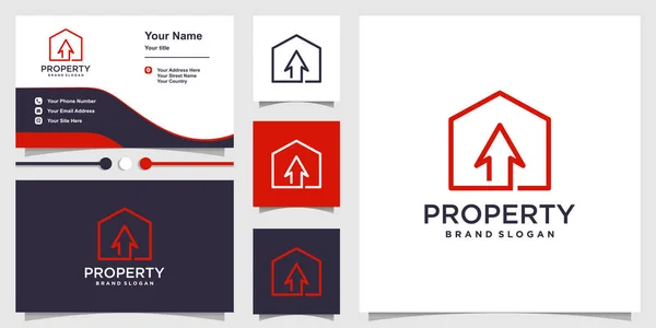 Property Logo Creative Element Concept Design Premium Vector — Stock Vector