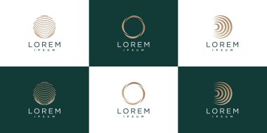 Yaratıcı eşsiz Premium Vektör konseptine sahip küresel logo tasarımı