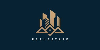 Yaratıcı ve eşsiz stile sahip logo tasarım vektörü oluşturuluyor