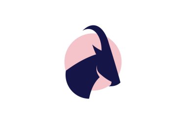 Modern yaratıcı tarzda keçi logosu tasarımı