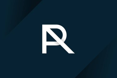 R harfi logo tasarım vektör simgesi ve modern fikir