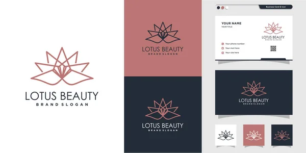 Lotus Logo Con Concepto Creativo Para Belleza Spa Premium Vector — Vector de stock