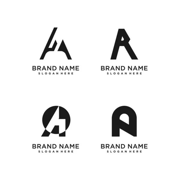 Logo Harfi Tasarım Vektörü Modern Yaratıcı Stil Konsepti — Stok Vektör