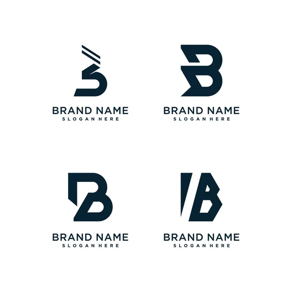 Logo Letra Vetor Design Com Conceito Estilo Criativo Moderno —  Vetores de Stock