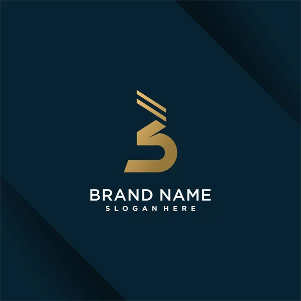 Logo Letter Design Vector Met Modern Creatief Stijl Concept — Stockvector