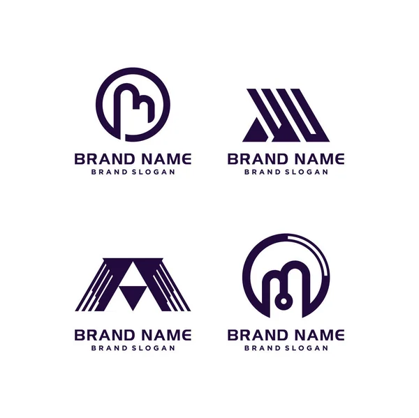 Buchstabe Logo Design Vektor Mit Modernen Kreativen Stil Konzept — Stockvektor