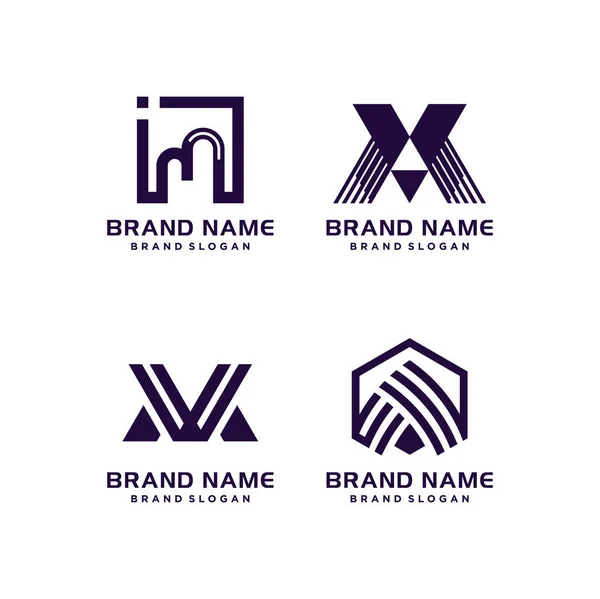 Buchstabe Logo Design Vektor Mit Modernen Kreativen Stil Konzept — Stockvektor