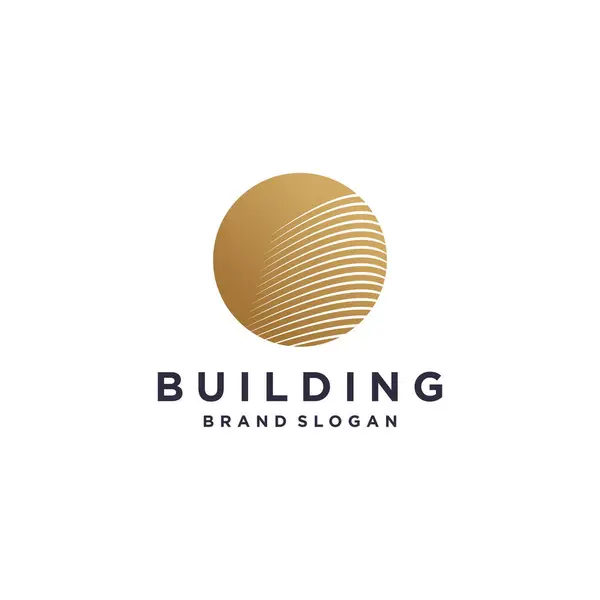 Gebäude Logo Design Vektor Mit Modernem Kreativen Stil Konzept — Stockvektor
