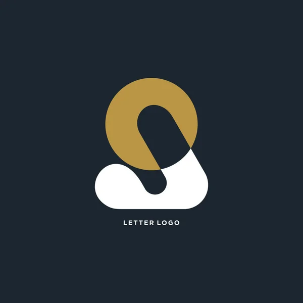 List Wektor Projektowania Logo Kreatywną Unikalną Koncepcją — Wektor stockowy