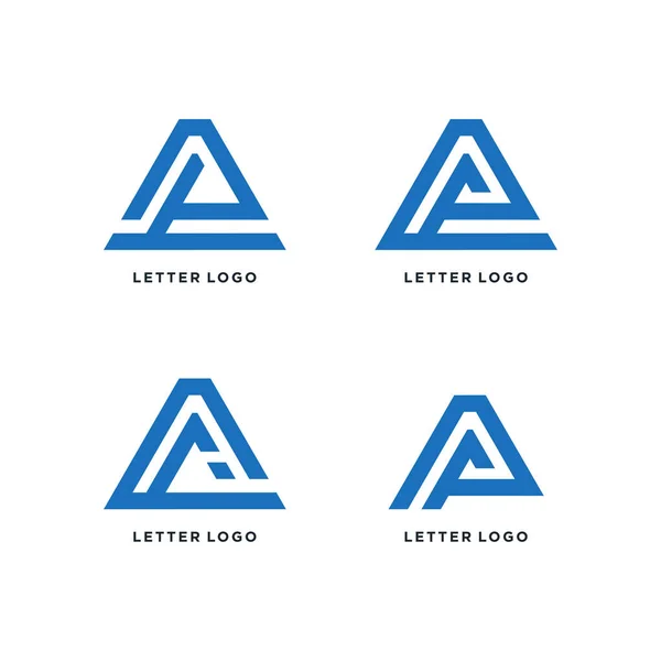 List Wektor Projektowania Logo Kreatywną Unikalną Koncepcją — Wektor stockowy