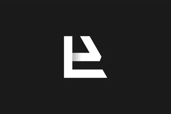 Carta Vetor Design Logotipo Com Ideia Criativa Moderna — Vetor de Stock