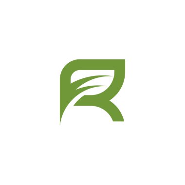 R harfi logo tasarım element vektörü modern konsept ile