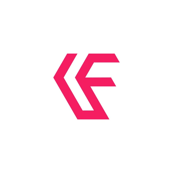 字母F标志设计元素向量与现代风格 — 图库矢量图片