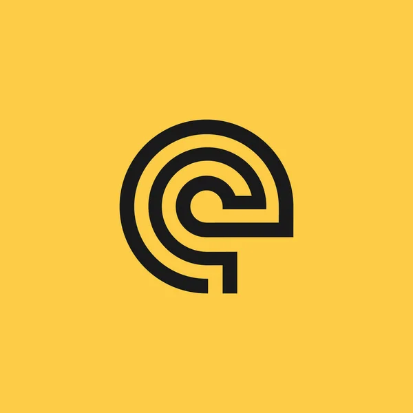 Carta Logotipo Vetor Elemento Design Com Conceito Criativo —  Vetores de Stock