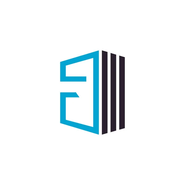 Lettera Logo Elemento Design Vettoriale Con Concetto Creativo — Vettoriale Stock