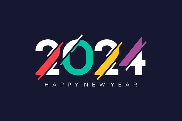 2024 logo tasarım element vektörü ve yaratıcı konsept