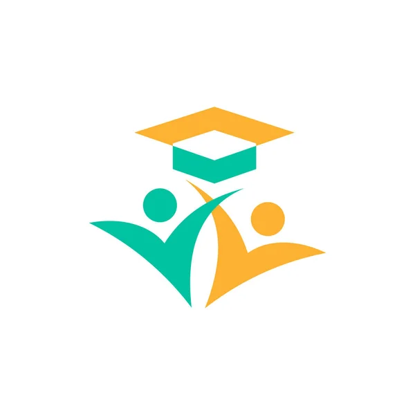 Education Logo Design Element Vector Creative Concept — Stock Vector