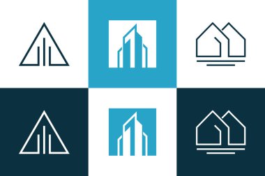 Yaratıcı konsept fikri olan logo tasarım elemanı vektörü oluşturuluyor