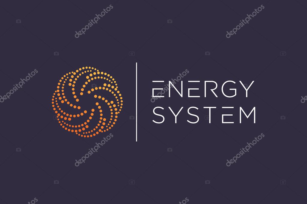 Modern energy design vector with creative element concept