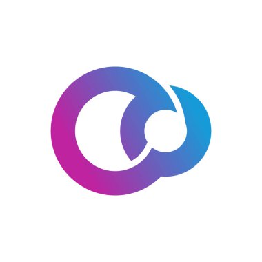 Yaratıcı modern konsepte sahip Sonsuzluk tasarım element vektör simgesi