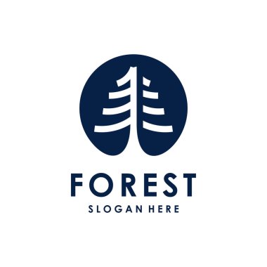 Çam ağacı tasarımı element vektör simgesi ve yaratıcı konsept