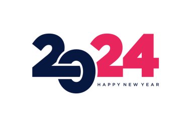 Modern yaratıcı konsepte sahip 2024 tasarım ögesi vektörü