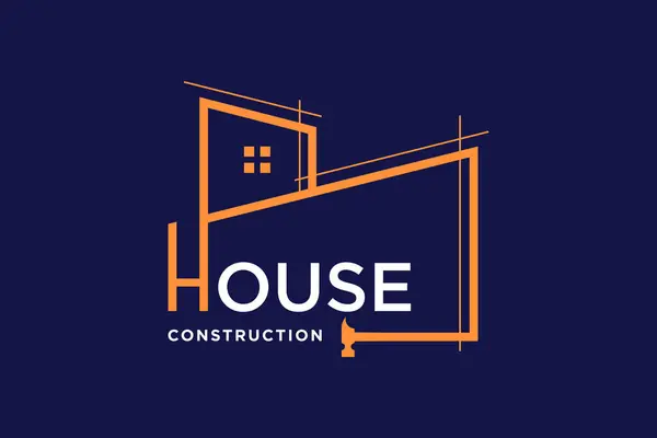 Yaratıcı konsept fikri olan ev servisi tasarım ögesi vektör simgesi