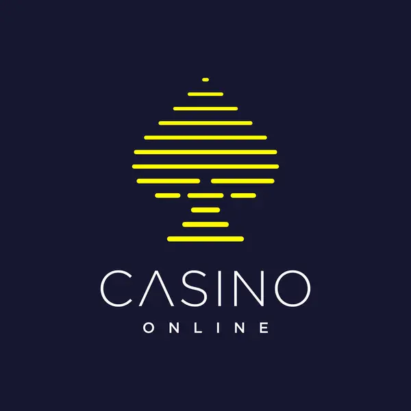 stock vector Casino online design icon template with creative element concept idea. A professional design for many kinds of business. All elements are fully vector and can be used for both print and web.