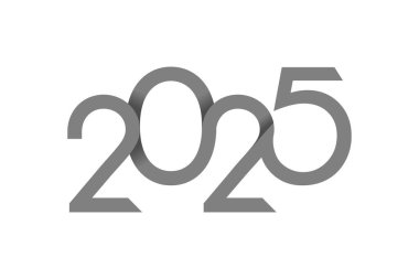 Yaratıcı modern tarz yüksek çözünürlüklü 2025 tasarım vektörü fikri