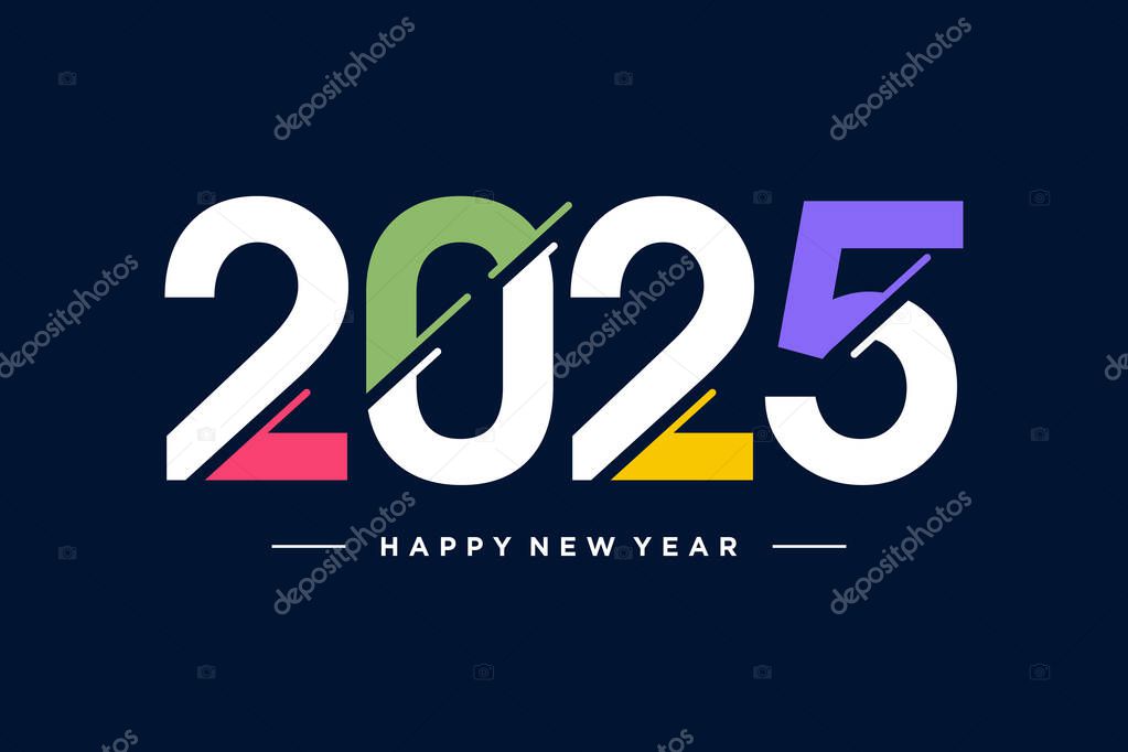 2025 design element idea with creative unique concept high resolution vector
