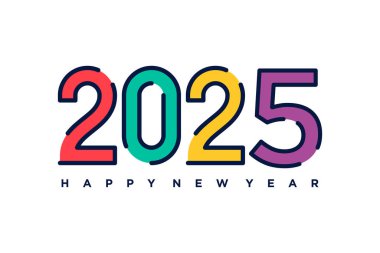 2025 yaratıcı kavramlı tasarım elemanı vektörü