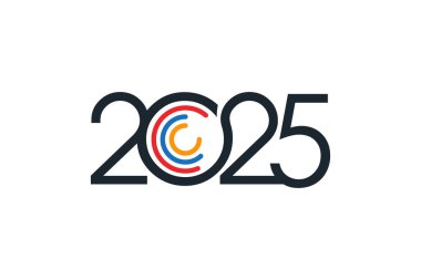 2025 yaratıcı kavramlı tasarım elemanı vektörü