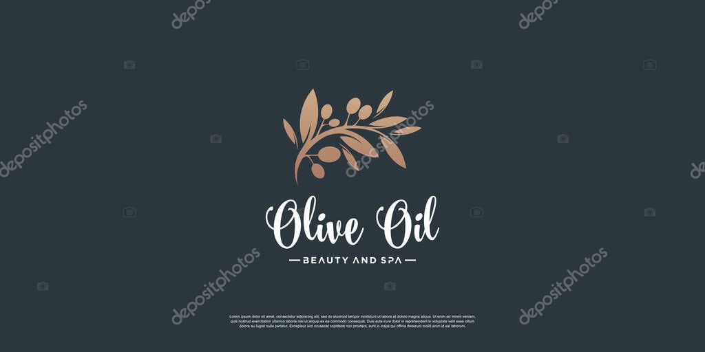 Olive logo template with creative element style Premium Vector part 4