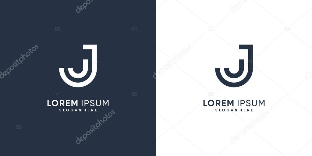 J logo template with modern creative style Premium Vector part 2