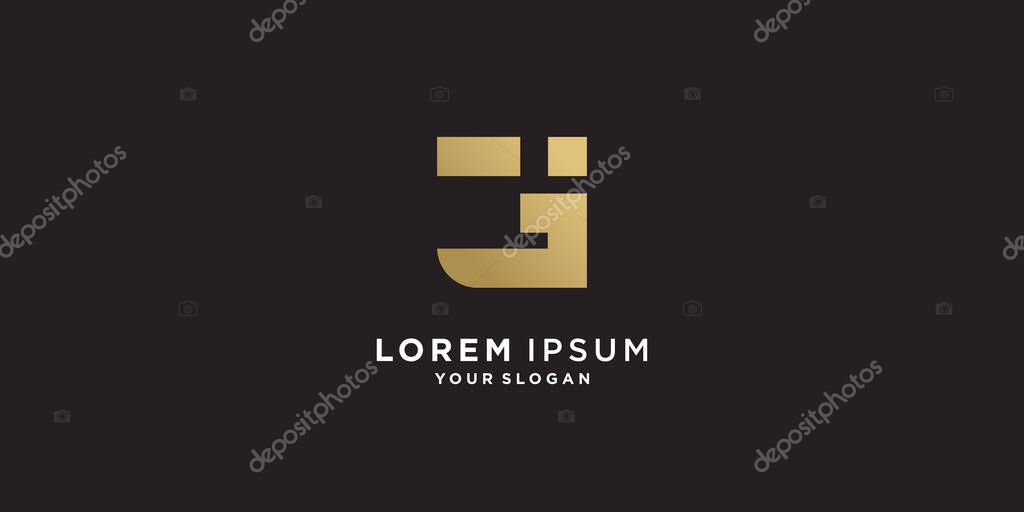 G logo with golden creative style Premium Vector part 7