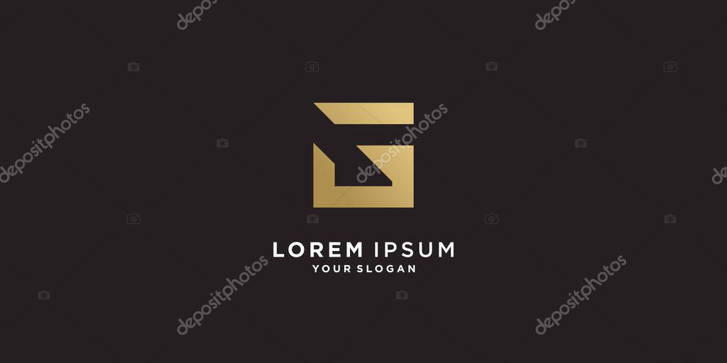 G logo with golden creative style Premium Vector part 4
