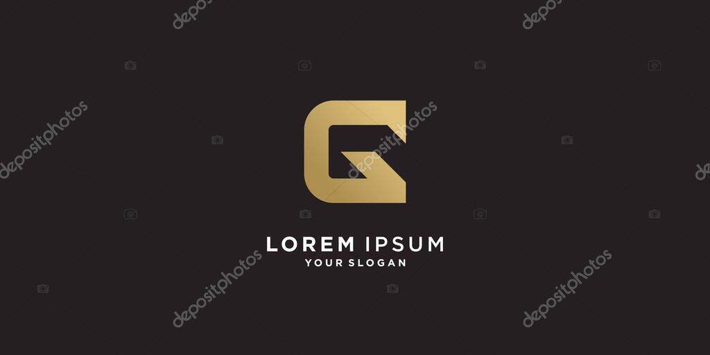 G logo with golden creative style Premium Vector part 3