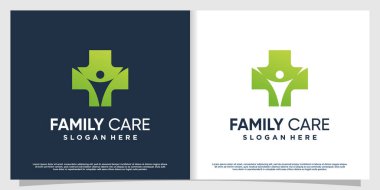 Modern yaratıcı element Premium Vektör Bölüm 7 'ye sahip tıbbi logo