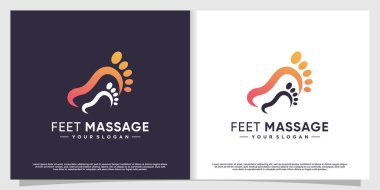 Yaratıcı element biçimi Premium Vektör bölüm 2 ile podiatrist logosu