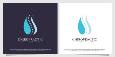 Yaratıcı stil fikri olan kayropraktik logo tasarımı