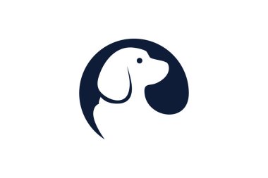 Modern benzersiz konseptle köpek logosu tasarımı