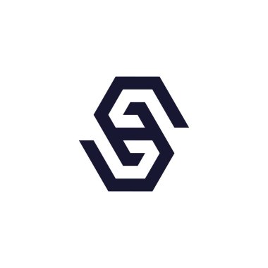 S harfi logo tasarım vektörü modern benzersiz biçime sahip